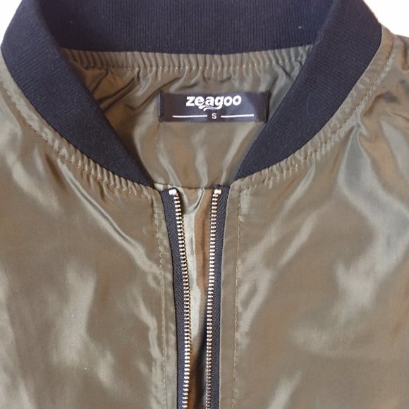 Bomber Jacket Green Size S - Picture 3 of 3
